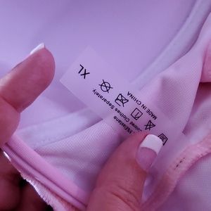 Pink shell bathing suit